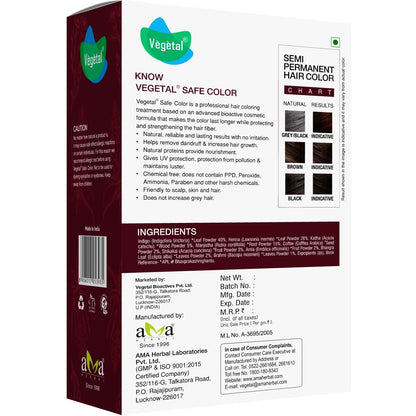 Vegetal SafeColor™ Burgundy - PPD Free Hair Color
