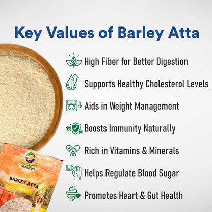 Organic Wellness Barley Atta (450 GM)