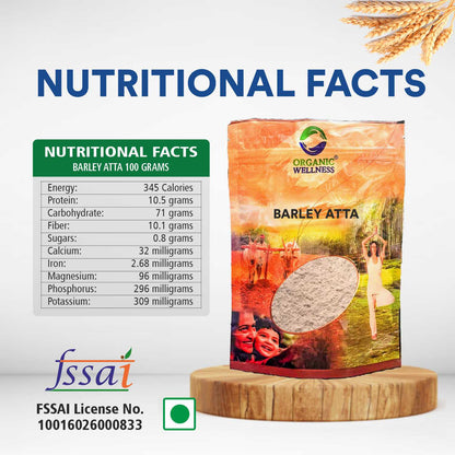 Organic Wellness Barley Atta (450 GM)