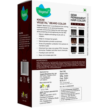 Vegetal Safe Color for Beard (25 GM)