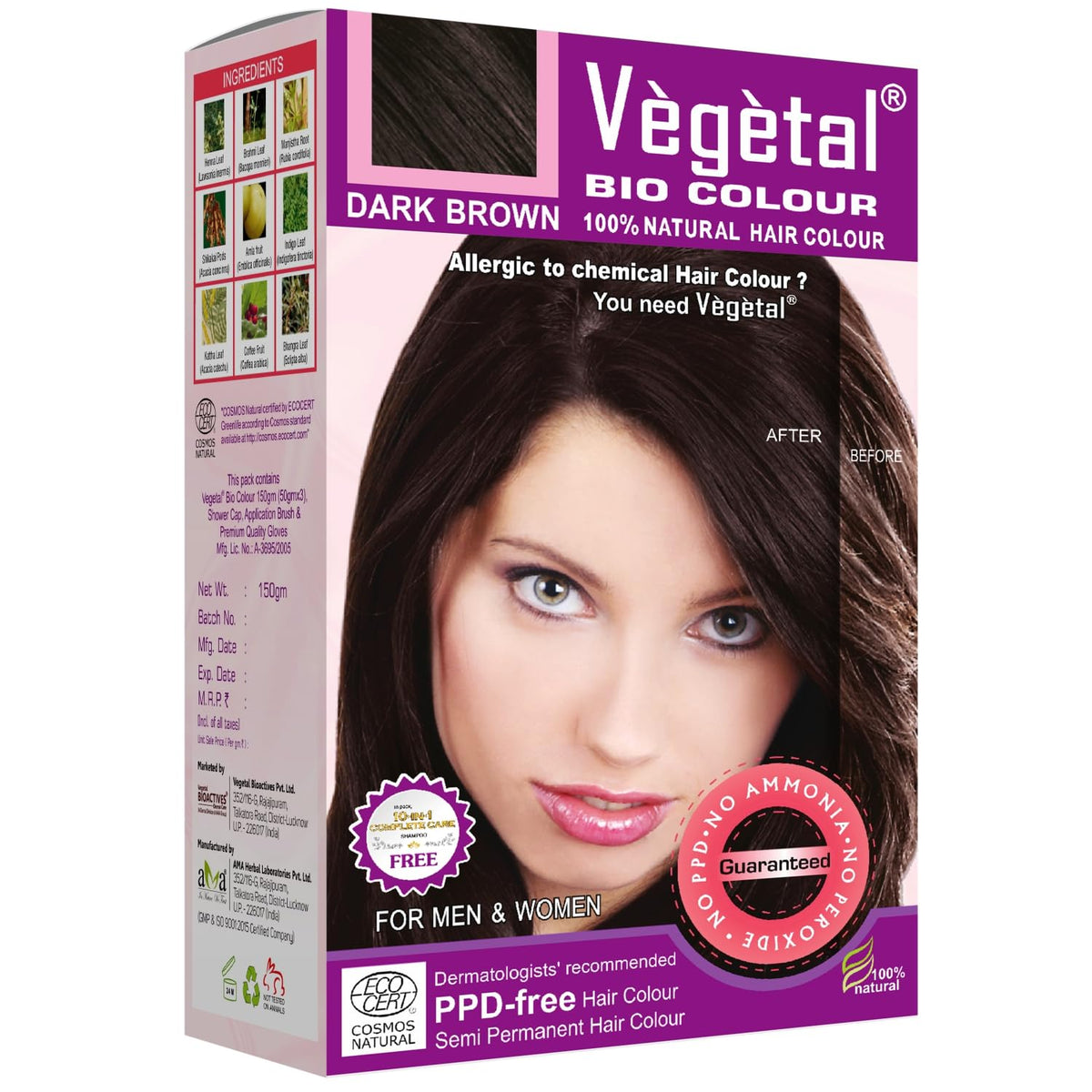 Vegetal Bio Colour - Dark Brown