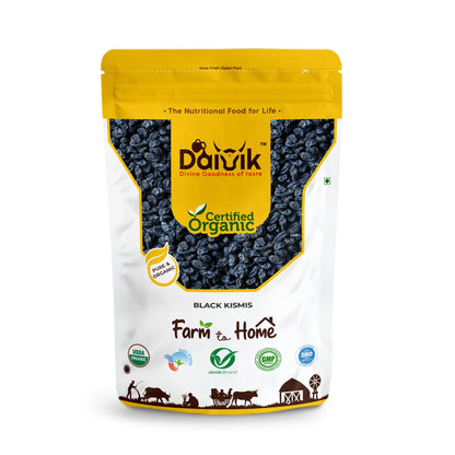 Daivik Organic Black Kismis/ Raisins/ Dried Grapes