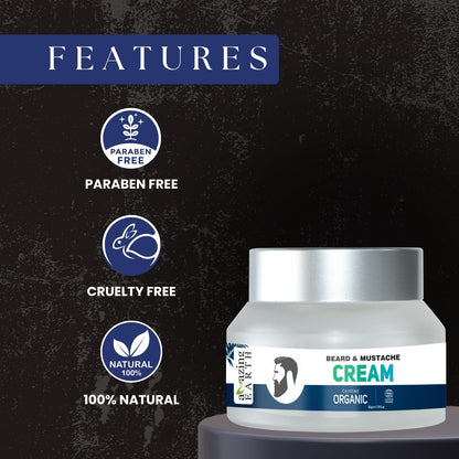 Amazing Earth Organic Beard & Mustache Cream (50 GM)