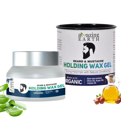Amazing Earth Beard & Mustache Holding Wax Gel (50 GM)