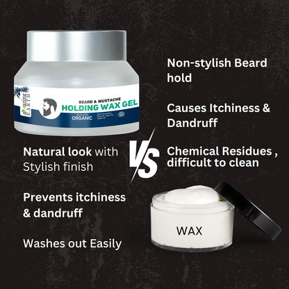 Amazing Earth Beard & Mustache Holding Wax Gel (50 GM)