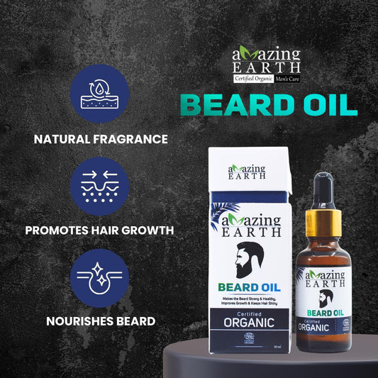 Amazing Earth Organic Beard Oil (30 ML)