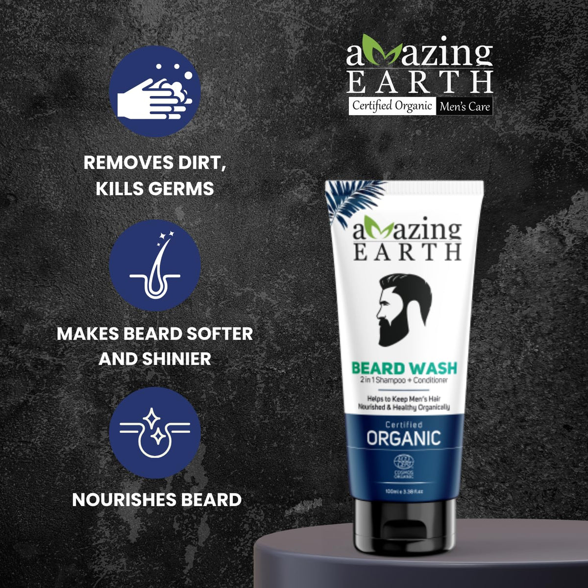 Amazing Earth Organic Beard Wash (100 ML)