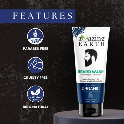 Amazing Earth Organic Beard Wash (100 ML)