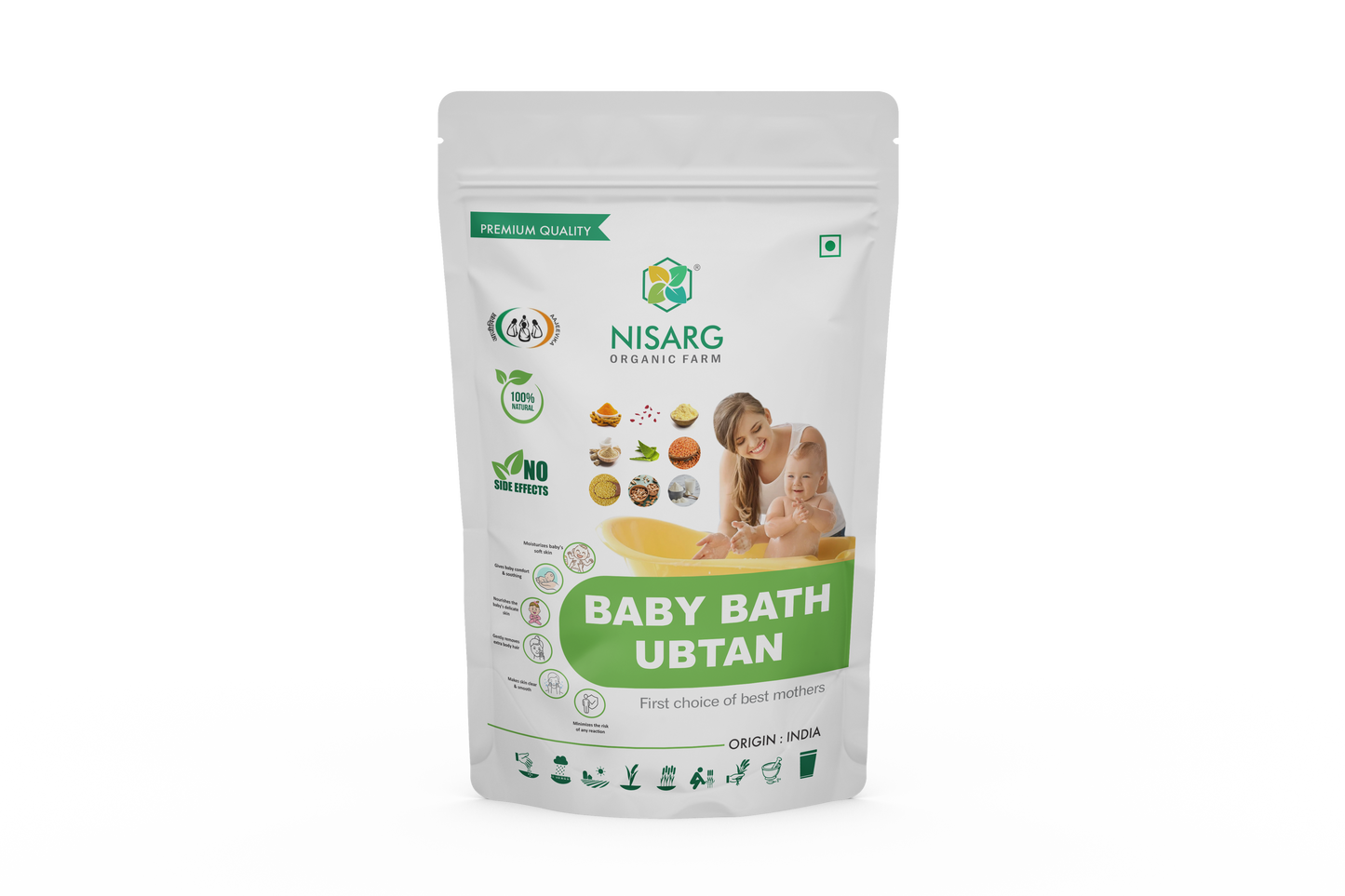Nisarg Organic Farm Baby Bath Ubtan Powder