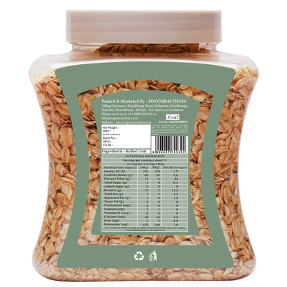Organic Nation Rolled Oats (600 GM)