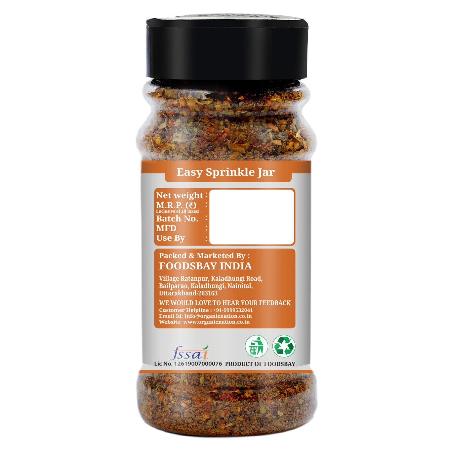 Organic Nation Pizza Seasoning