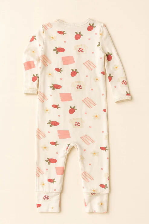 Tiny Tiggy Ultra-Soft Bamboo Cotton Full Sleeves Romper- All season wear