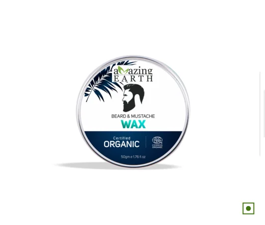 Amazing Earth Organic Beard & Mustache Wax For Men (50 GM)