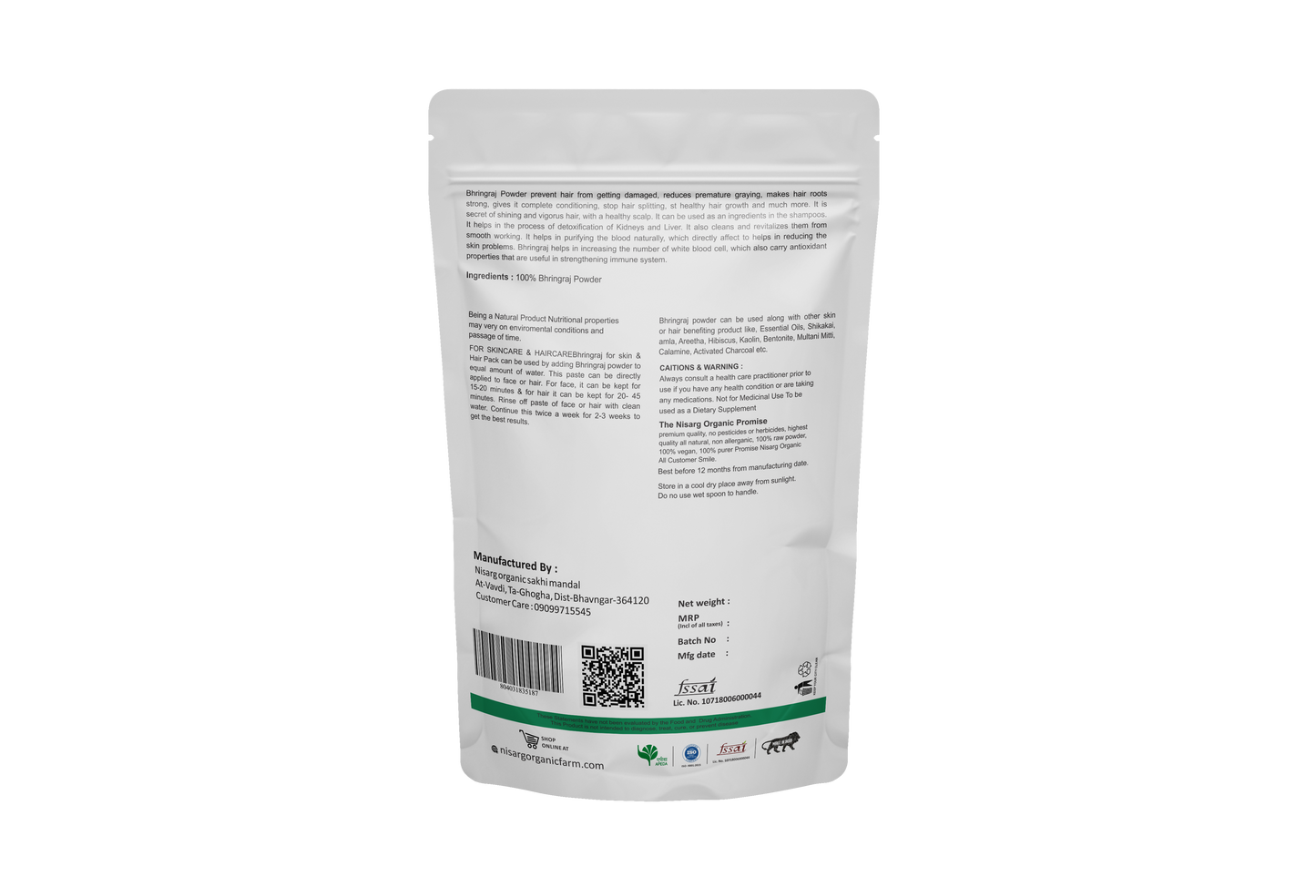Nisarg Organic Farm Bhringraj Powder