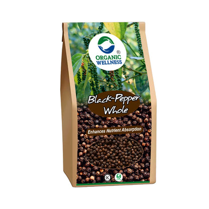 Organic Wellness Black Pepper Whole (75 GM)