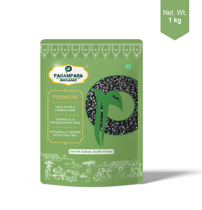 Parampara Organic Black Gram Whole (Black Urad)