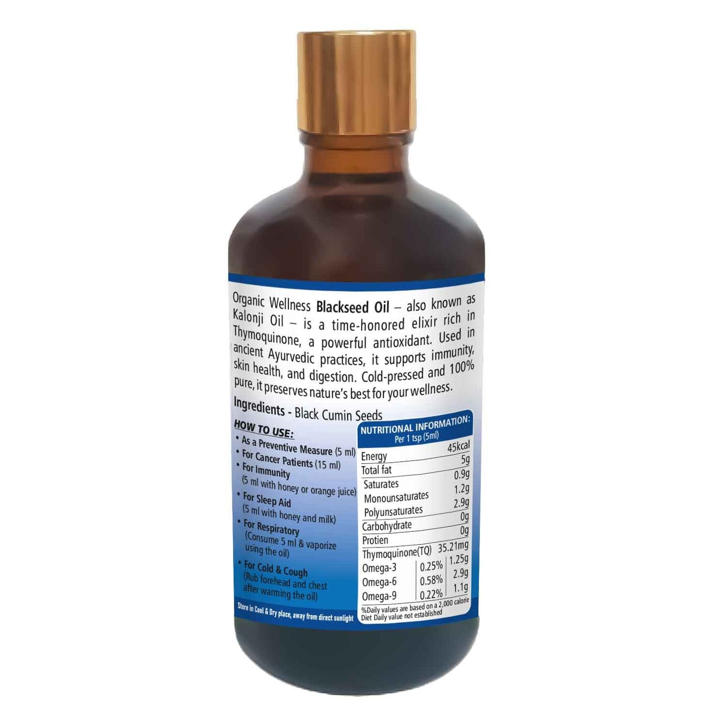 Organic Wellness Blackseed Oil