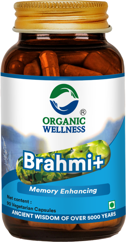 Organic Wellness Brahmi + 90 Capsules