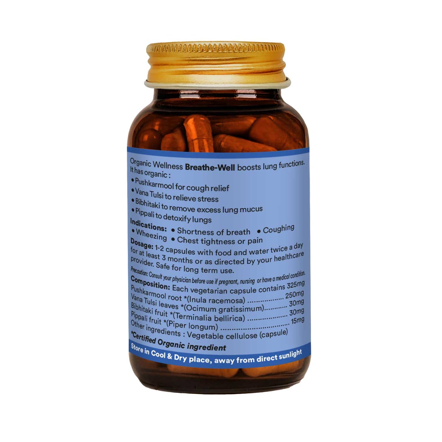 Organic Wellness Breathe well 90 Capsules