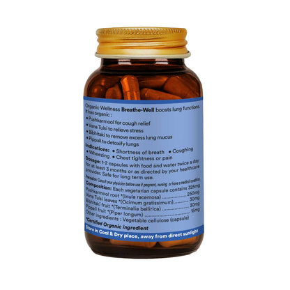 Organic Wellness Breathe well 90 Capsules