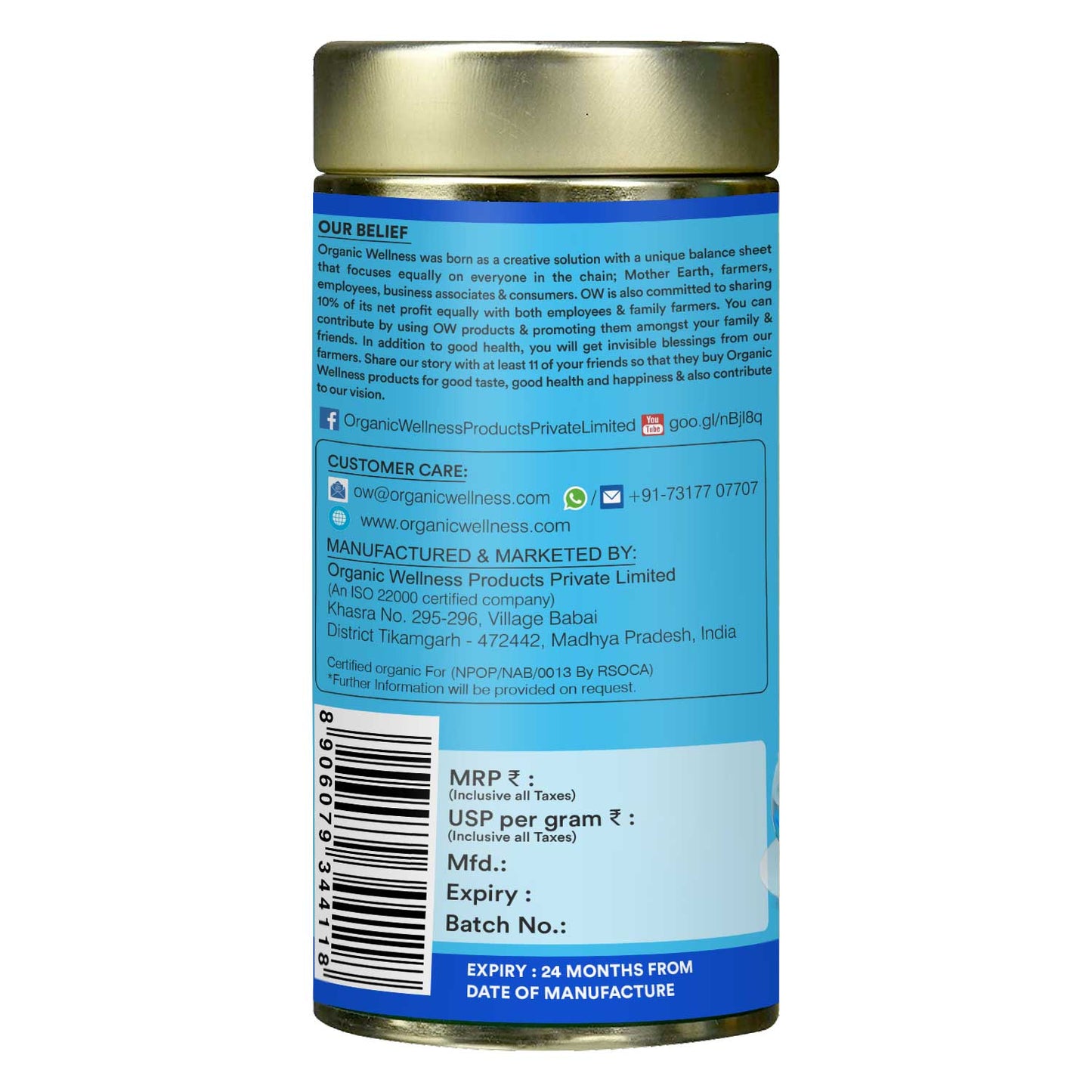 Organic Wellness Butterfly Pea Shankhpushpi Tea