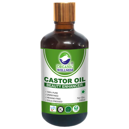Organic Wellness Castor Oil Beauty Enhancer for Healthy Skin and Strong Hair
