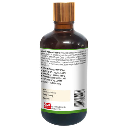 Organic Wellness Castor Oil Beauty Enhancer for Healthy Skin and Strong Hair