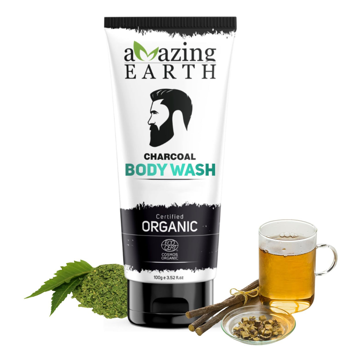 Amazing Earth Organic Charcoal Body Wash (100 GM)