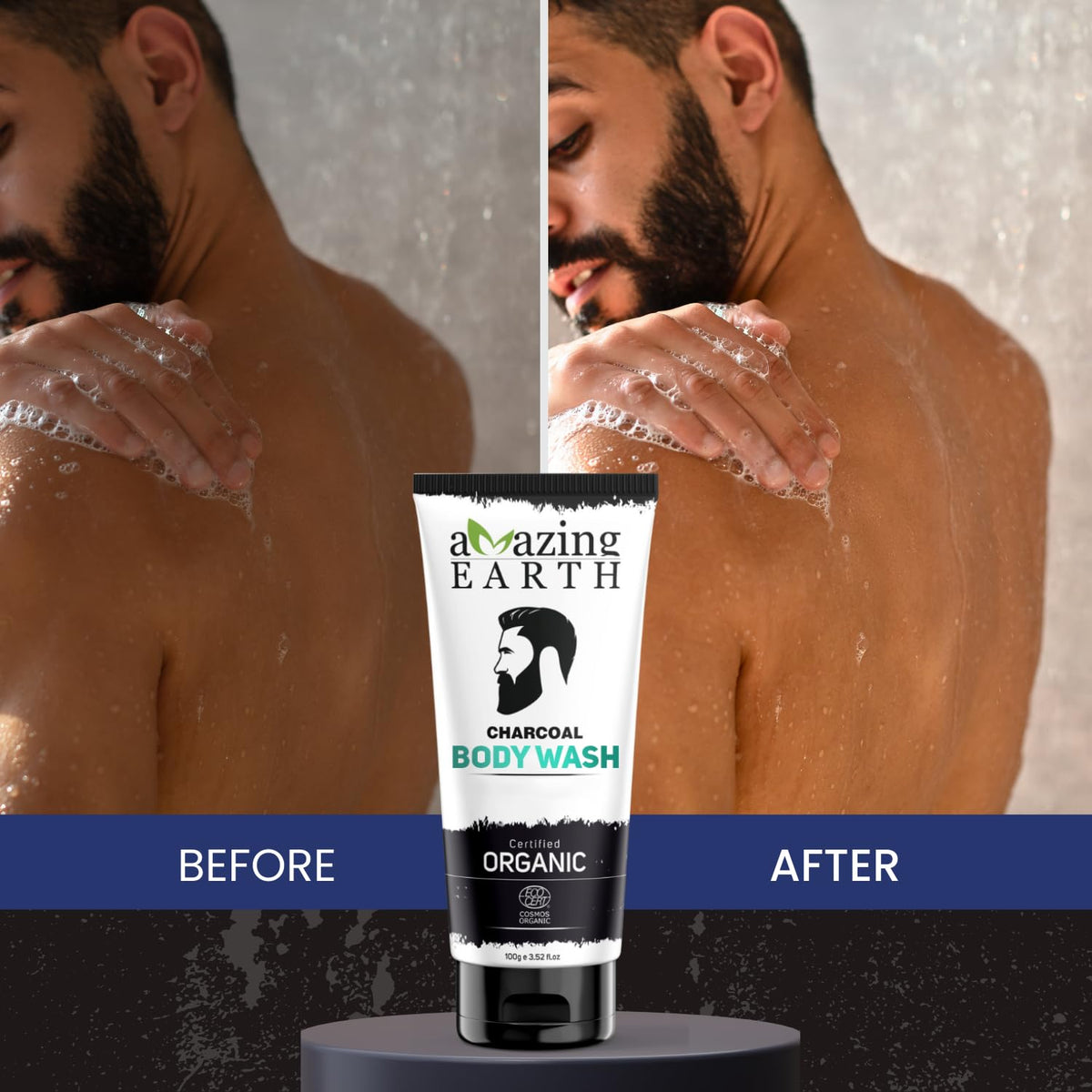 Amazing Earth Organic Charcoal Body Wash (100 GM)