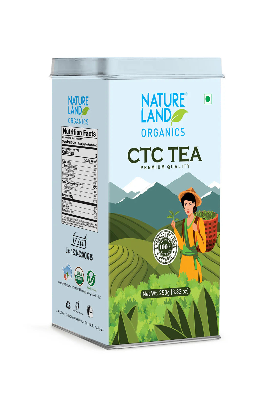 Natureland Organics CTC Tea 250 GM