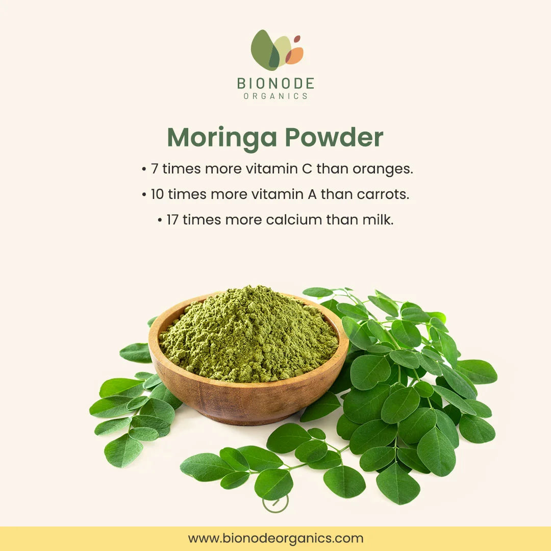 Bionode Organic Moringa Powder (100 GM)