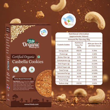 Frissly Organic Casbella Cookie (120 GM)