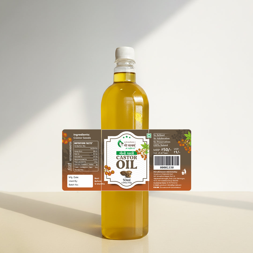 Gosatvam Prakrutik Mart Castor Oil 50 ML