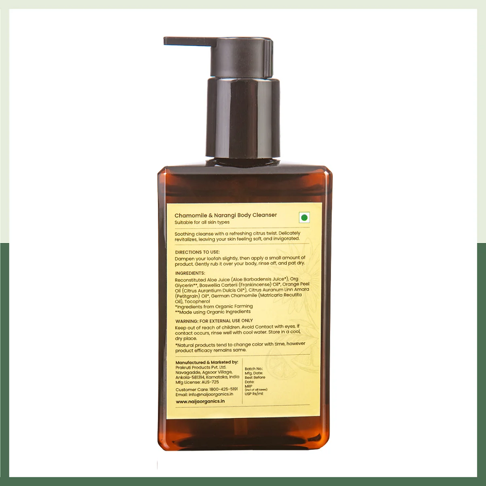 Naija Organics Chamomile & Narangi Body Cleanser