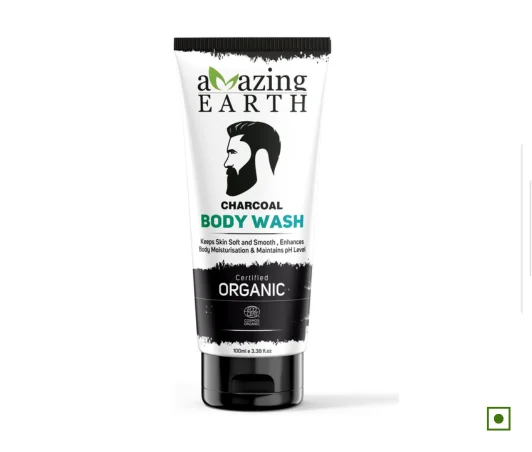 Amazing Earth Organic Charcoal Body Wash (100 ML)