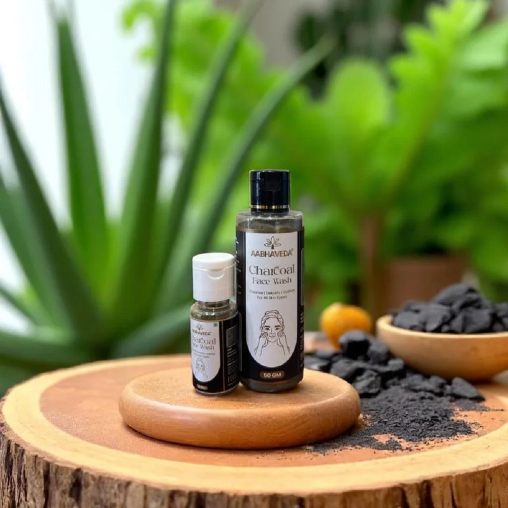 Aabhaveda Charcoal Face Wash (50 GM)