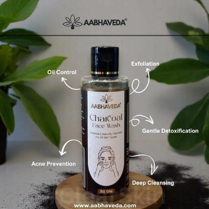 Aabhaveda Charcoal Face Wash (50 GM)