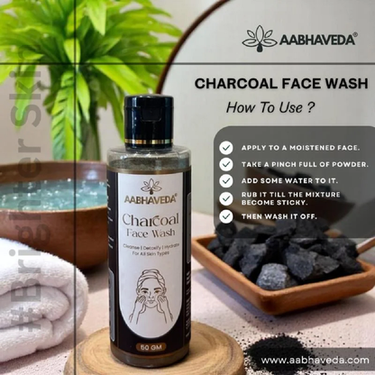 Aabhaveda Charcoal Face Wash (50 GM)