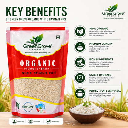 GreenGrove Organic White Basmati Rice
