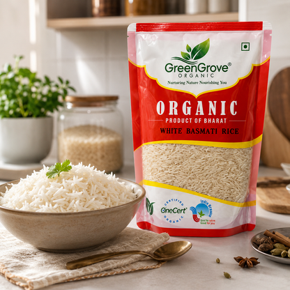 GreenGrove Organic White Basmati Rice
