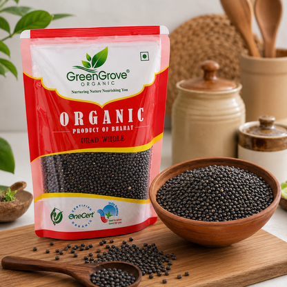 GreenGrove Organic Urad Whole (1 KG)