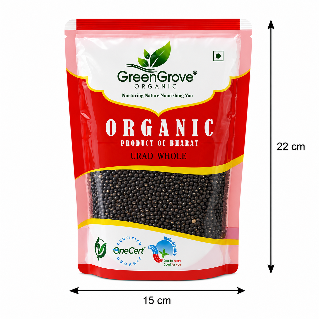 GreenGrove Organic Urad Whole (1 KG)