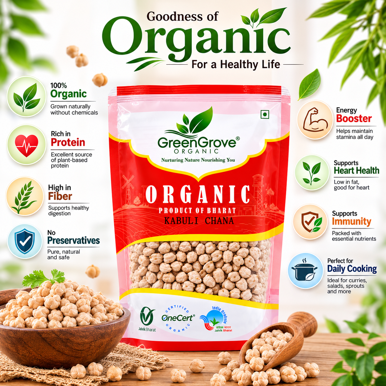 GreenGrove Organic Kabuli Chana