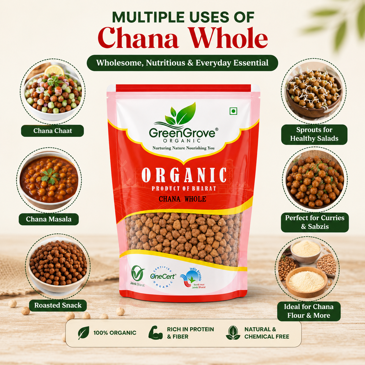 GreenGrove Organic Chana Whole