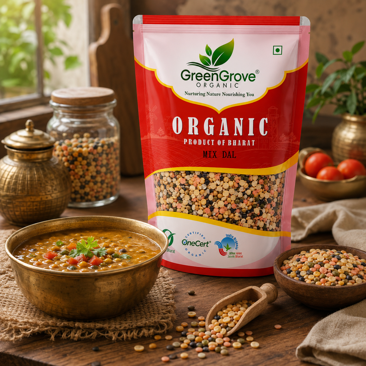 GreenGrove Organic Mix Dal (1 KG)