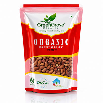 GreenGrove Organic Peanut (500 GM) (PACK OF 2)