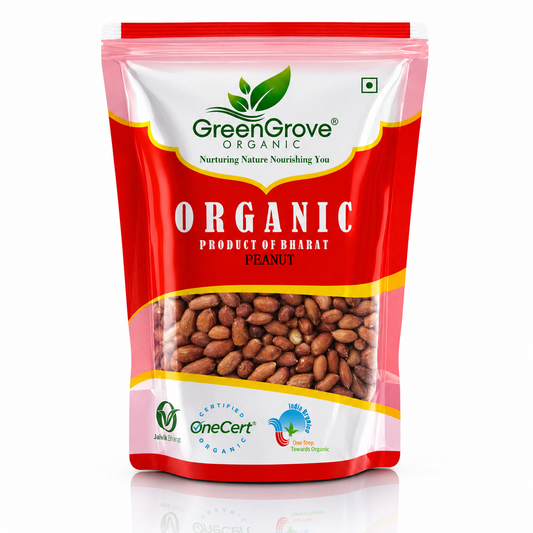 GreenGrove Organic Peanut (500 GM) (PACK OF 2)