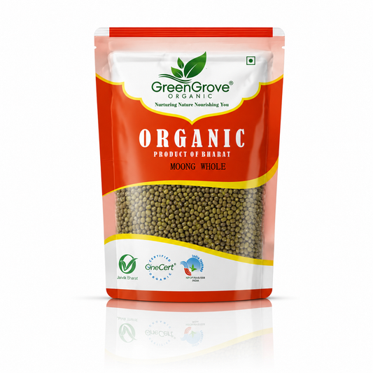 GreenGrove Organic Moong Whole (1 KG)