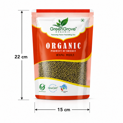 GreenGrove Organic Moong Whole (1 KG)