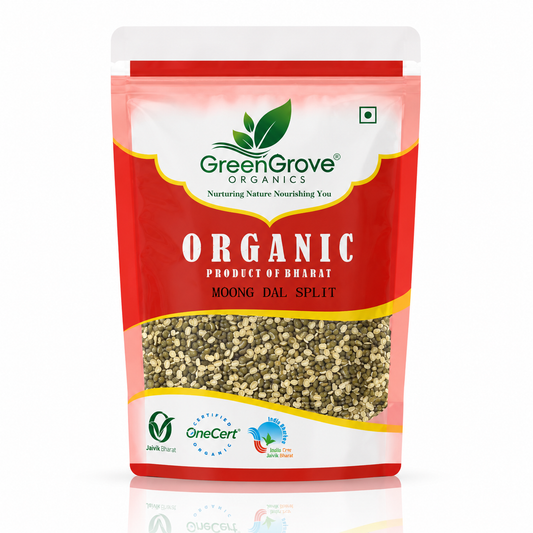 GreenGrove Organic Moong Dal Split (1 KG)
